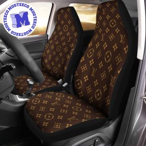Luxury Louis Vuitton Signature Monogram Pattern Car Seat Cover