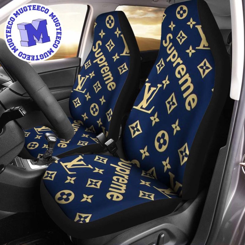 Luxury Louis Vuitton X Supreme Colors Logo Signature Monogram Pattern