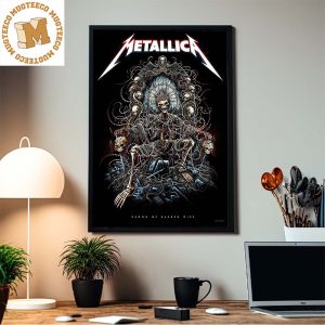 Metallica 72 Season Poster Series Crown Of Barbed Wire Decor Poster Canvas