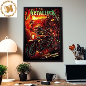 Metallica 72 Season Poster Series If I Run Still My Shadows Follow Decor Poster Canvas
