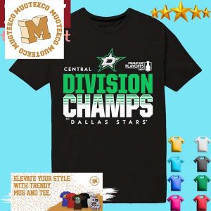Official Dallas Stars Stanley Cup Playoffs 2024 Central Division Champs Shirt