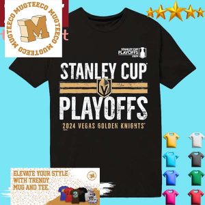 Vegas Golden Knights Heather Charcoal 2024 Stanley Cup Playoffs Shirt