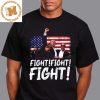 Donald Trump Bootleg I Will Never Stop Fighting For America Attempted Assassination of Donald Trump Vintage T-Shirt