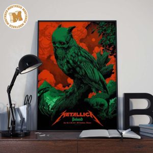 Metallica M72 Warsaw Poland Pop Up Shop Poster PGE Narodowy Stadium On July 5 And 7 2024 Home Decor Poster Canvas