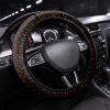 Louis Vuitton Black Monogram Pattern Steering Wheel Cover