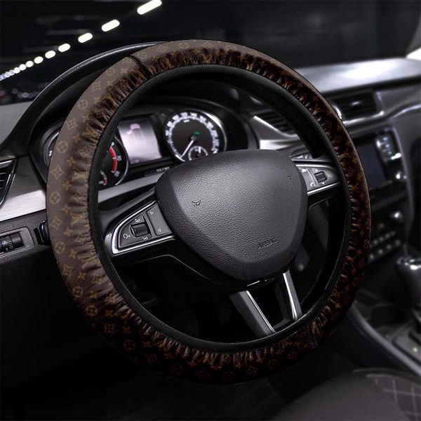 Louis Vuitton Signature Brown Monogram Steering Wheel Cover