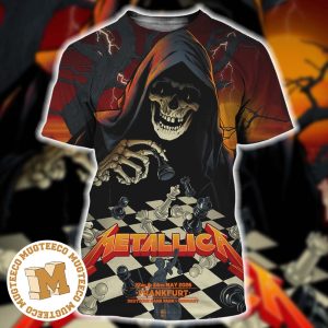 Metallica M72 Frankfurt 2026 Pop Up Shop Poster Deutsche Bank Park Germany From 22 To 24 May 2026 Skeleton Art 3D Shirt