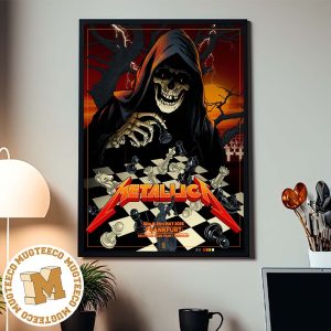 Metallica M72 Frankfurt 2026 Pop Up Shop Poster Deutsche Bank Park Germany From 22 To 24 May 2026 Skeleton Art Poster Canvas
