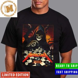 Metallica M72 Frankfurt 2026 Pop Up Shop Poster Deutsche Bank Park Germany From 22 To 24 May 2026 Skeleton Art Premium T-Shirt