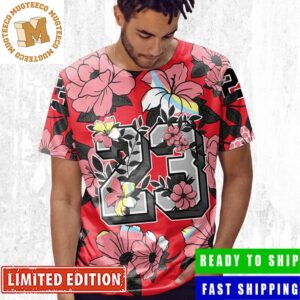 23 Floral Matching Air Jordan 1 Spider Man Across The Spider Verse All Over Print Shirt