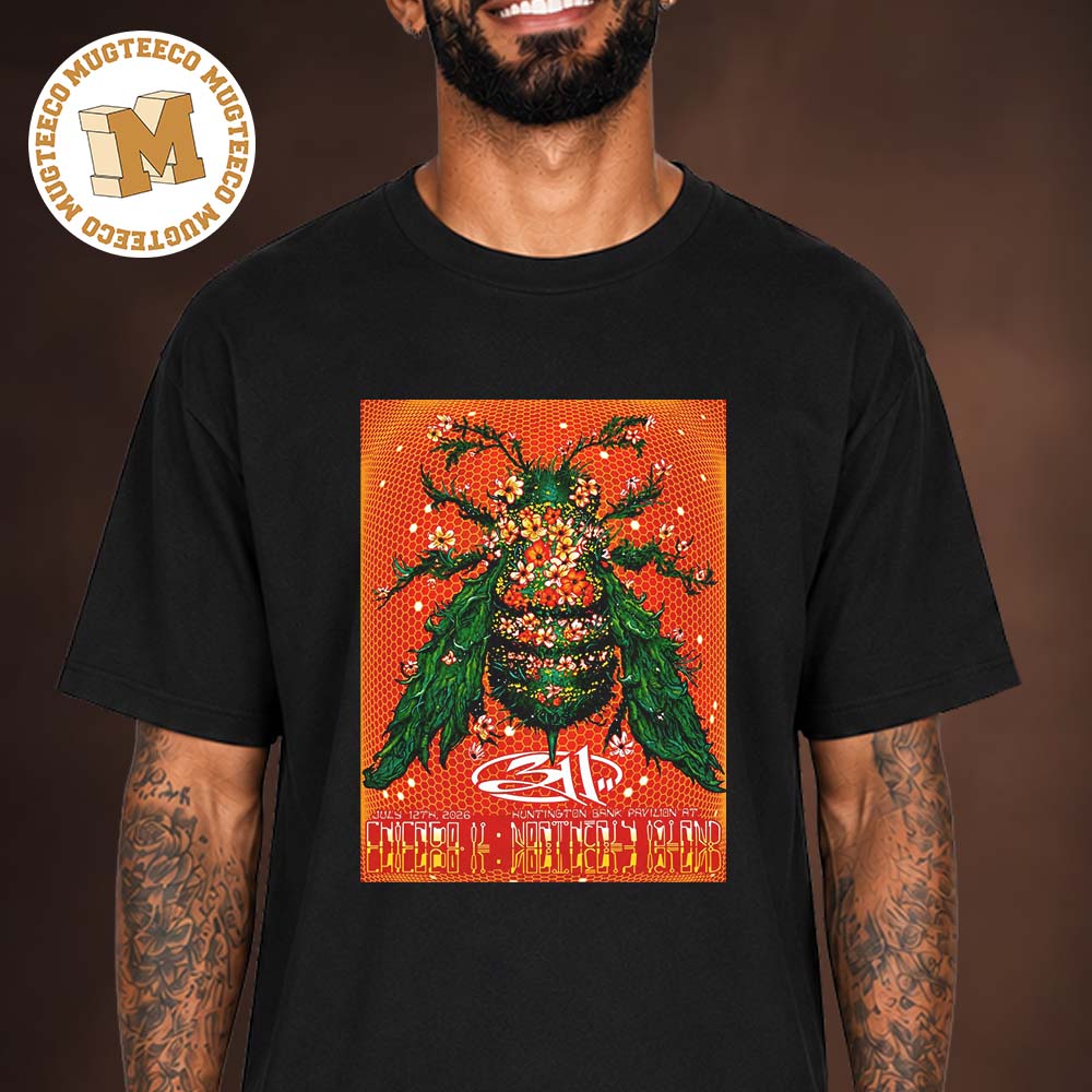 311 Chicago 2026 Event Poster At Huntington Bank Pavilion Northerly Island On July 12 2026 Unisex T Shirt 311 Chicago 2026 Event Poster At Huntington Bank Pavilion Northerly Island On July 12 2026 Unisex T Shirt