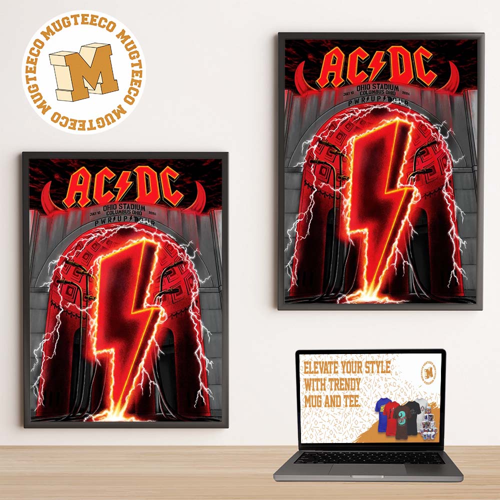 AC DC Columbus Oh Event Tee PWR UP Tour 2026 At Ohio Stadium On July 15 2026 Home Decor Poster Canvas AC DC Columbus Oh Event Tee PWR UP Tour 2026 At Ohio Stadium On July 15 2026 Home Decor Poster Canvas