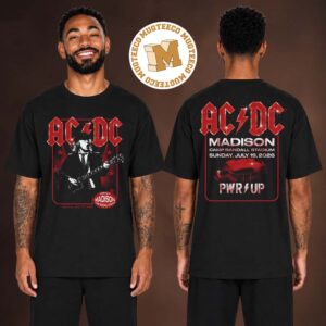 ACDC Madison WI PRW Up Event Poster At Camp Randall Stadium On July 19 2026 Two Sided T Shirt