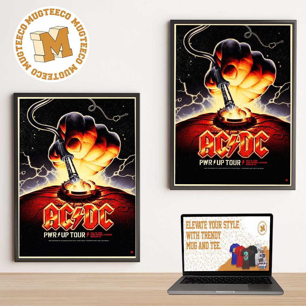 ACDC Madison WI PRW Up Tour Event Poster At Camp Randall Stadium On July 19 2026 Home Decor Poster Canvas ACDC Madison WI PRW Up Tour Event Poster At Camp Randall Stadium On July 19 2026 Home Decor Poster Canvas