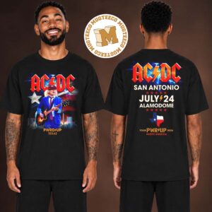 ACDC San Antonio Texas PWR UP Tour Merch Two Sided Unisex T Shirt