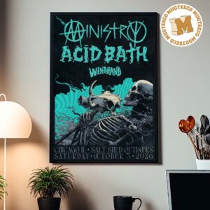 Acid Bath Chicago IL 2026 Event Poster At Salt Shed Outdoors On October 3 2026 Home Decor Poster Canvas