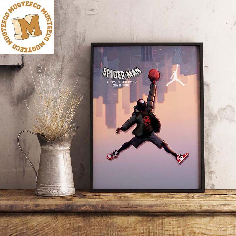 Air Jordan Logo x Spiderman Across The Spiderverse Decorations Poster Canvas Air Jordan Logo x Spiderman Across The Spiderverse Decorations Poster Canvas
