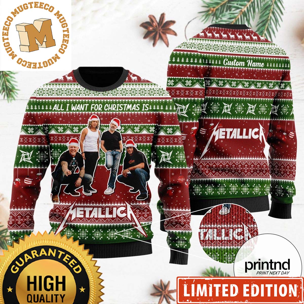 All I Want For Christmas Is Metallica Gift For Fan Knitting Xmas Ugly Christmas Sweater All I Want For Christmas Is Metallica Gift For Fan Knitting Xmas Ugly Christmas Sweater