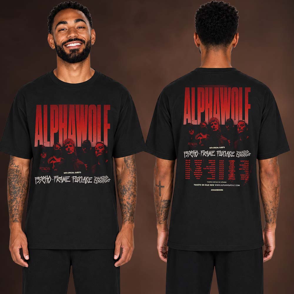 Alphawolf Let It Rip Tour 2026 Europe UK Two Sided Unisex T Shirt Alphawolf Let It Rip Tour 2026 Europe UK Two Sided Unisex T Shirt