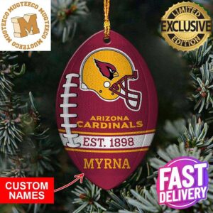 Arizona Cardinals NFL Football Personalized Xmas Gift For Fans Christmas Tree Decorations Ornament
