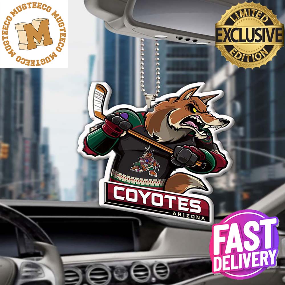 Arizona Coyotes Mascot Chrismas Car Decorations Ornament 2023 Arizona Coyotes Mascot Chrismas Car Decorations Ornament 2023