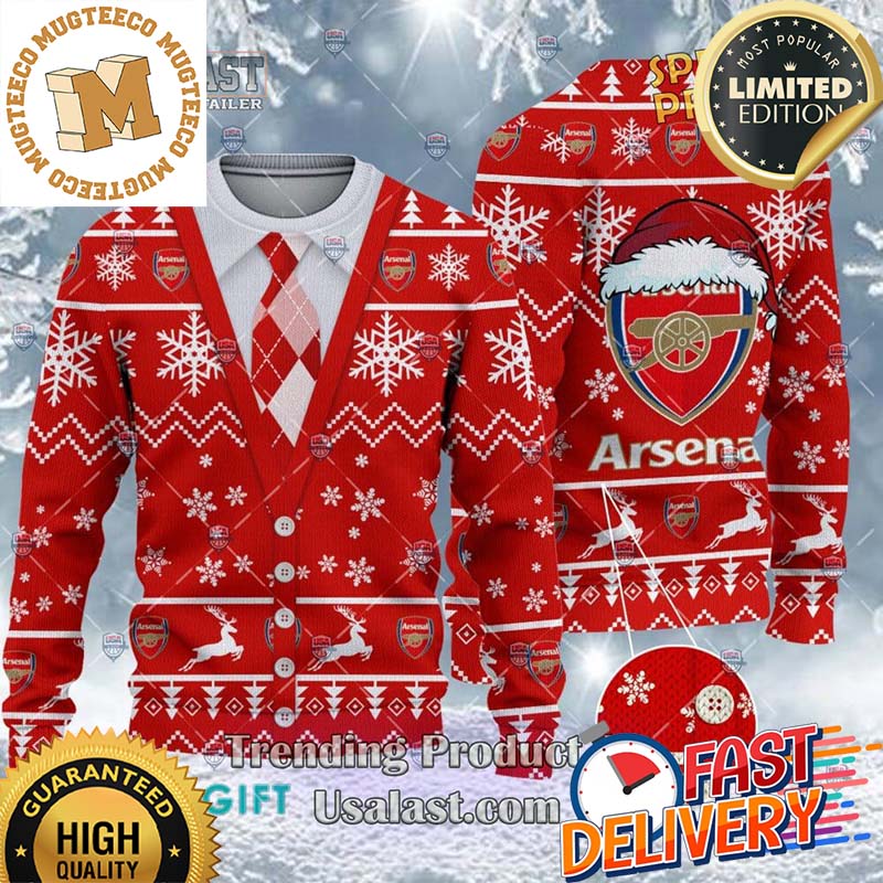 Arsenal F.C Cardigan Ugly Sweater 2023 For Holiday 2023 Xmas Gifts Arsenal F.C Cardigan Ugly Sweater 2023 For Holiday 2023 Xmas Gifts