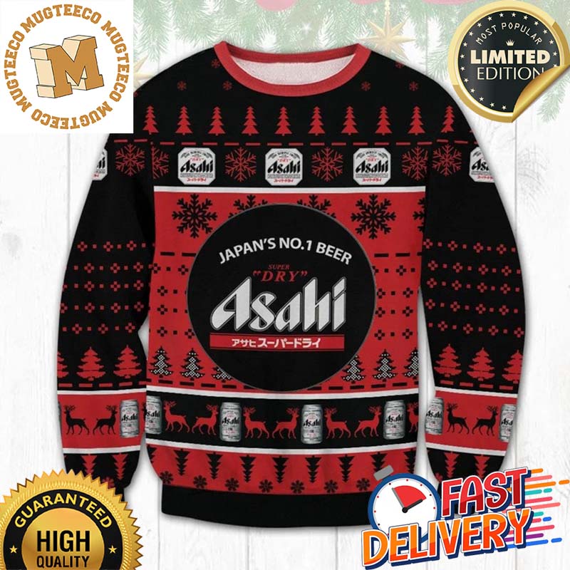 Asahi Beer Ugly Christmas Sweater For Holiday 2023 Xmas Gifts Asahi Beer Ugly Christmas Sweater For Holiday 2023 Xmas Gifts