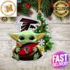 Atlanta Falcons Baby Yoda NFL Christmas Tree Decorations Ceramic Ornament