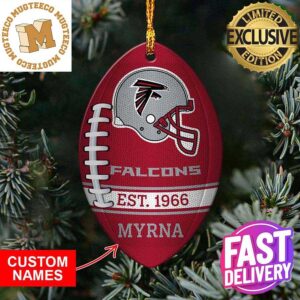 Atlanta Falcons NFL Football Personalized Xmas Gift For Fans Christmas Tree Decorations Ornament