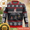 Attack On Titan Big Signature Logo Knitting Pattern Flames Christmas Ugly Sweater