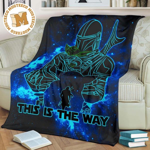 Baby Yoda Bounty Hunter This Is The Way Fleece Blanket Baby Yoda Bounty Hunter This Is The Way Fleece Blanket