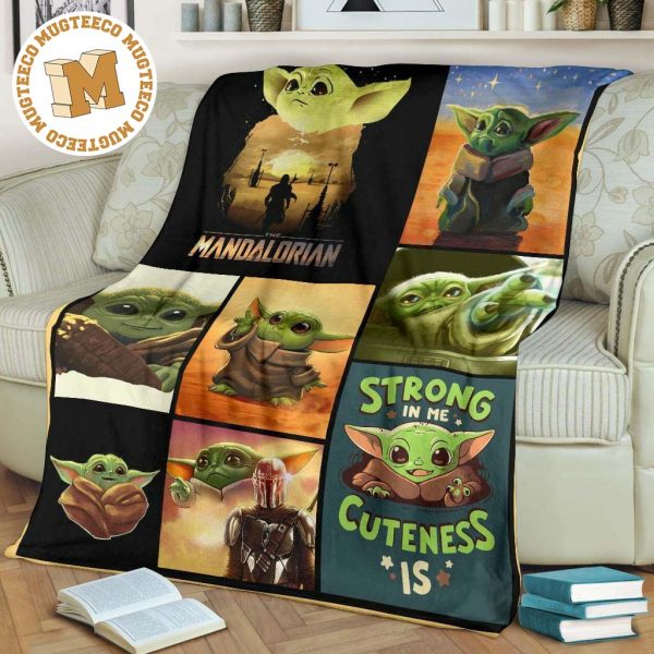 Baby Yoda Fleece Blanket The Child The Mandalorian Funny For Fan Baby Yoda Fleece Blanket The Child The Mandalorian Funny For Fan
