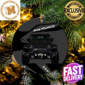 Back Jeep Xmas Gifts Christmas Tree Decorations Ornament
