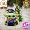 Baltimore Ravens Baby Yoda NFL Christmas Tree Decorations Ornament