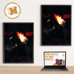 Batman And Ghost Rider 2028 Robert Pattinson Ryan Gosling Movie Poster Batman Vs Ghost Rider Home Decor Poster Canvas