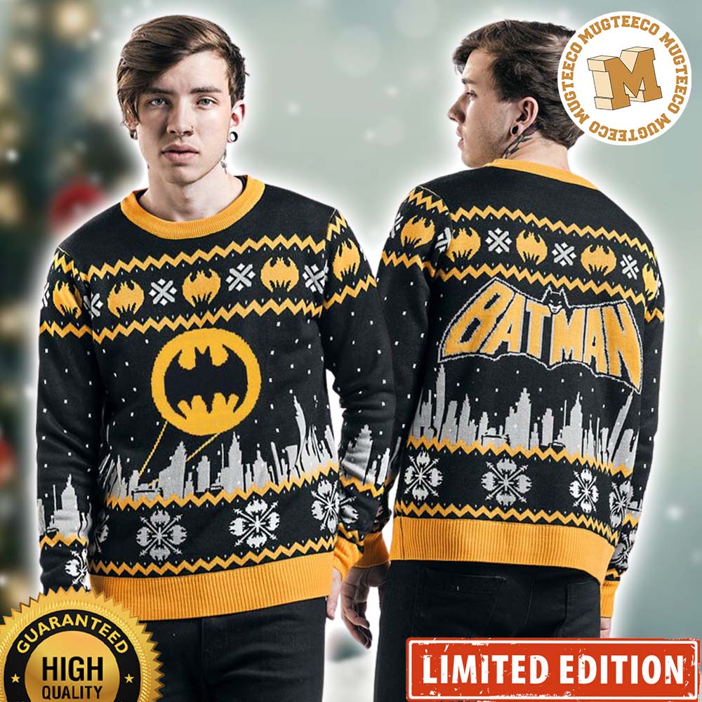 Batman Gotham City Xmas Holiday Gift Ugly Christmas Sweater Batman Gotham City Xmas Holiday Gift Ugly Christmas Sweater