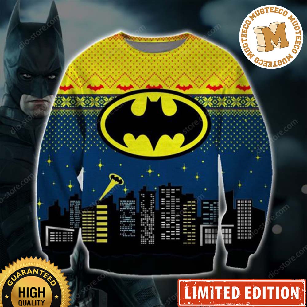 Batman Sign Ugly Christmas Sweater Batman Sign Ugly Christmas Sweater