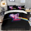 Best Louis Vuitton Big Logo In Classic Black Monogram Background Bedding Set