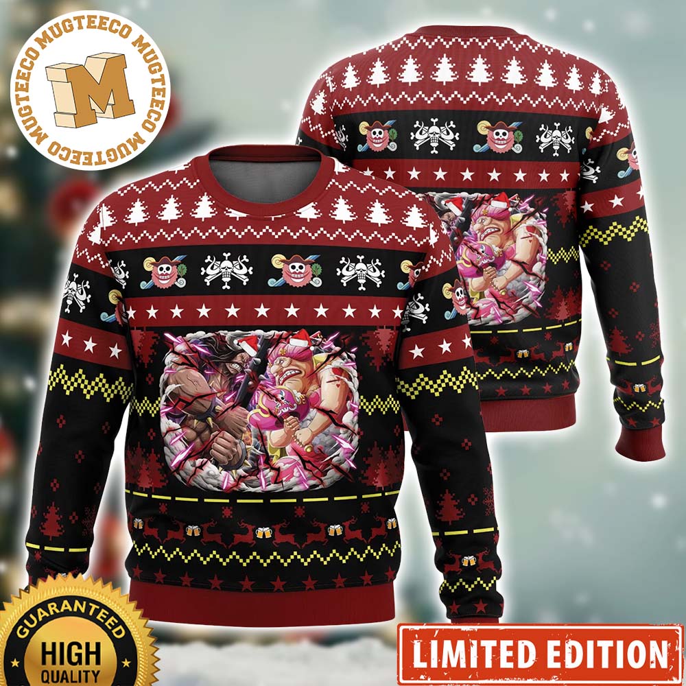 Big Mom x Kaido One Piece Ugly Christmas Sweater Big Mom x Kaido One Piece Ugly Christmas Sweater