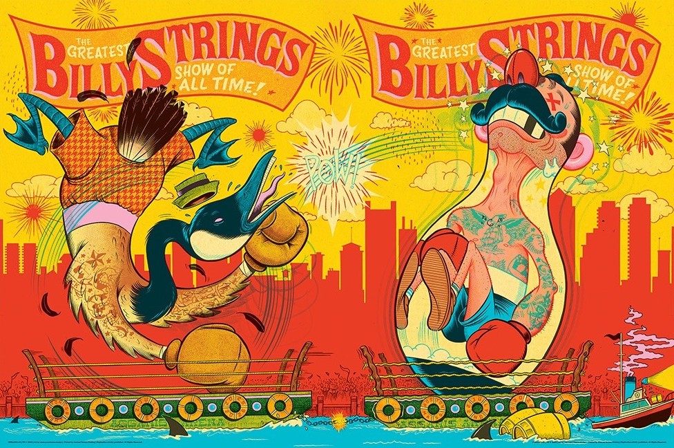 Billy Strings Boston MA 2026 Event Poster At Agganis Arena Night 1 And 2 On July 21 22 2026 Canvas