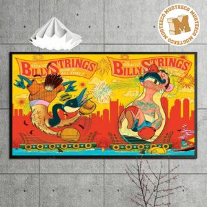 Billy Strings Boston MA 2026 Event Poster At Agganis Arena Night 1 And 2 On July 21 22 2026 Home Decor Poster Canvas