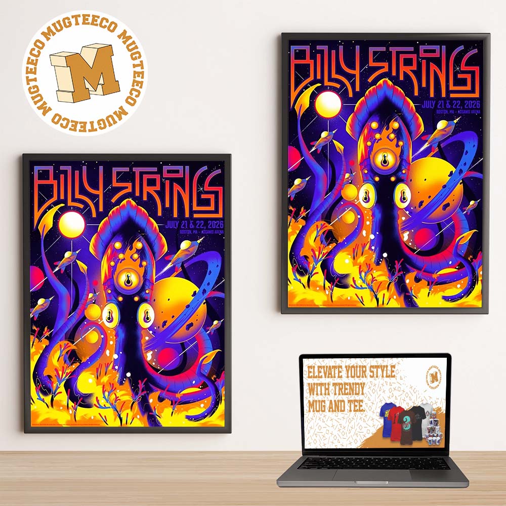 Billy Strings Boston MA 2026 Event Poster At Agganis Arena On July 21 And 22 2026 Home Decor Poster Canvas Billy Strings Boston MA 2026 Event Poster At Agganis Arena On July 21 And 22 2026 Home Decor Poster Canvas