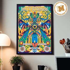 Billy Strings Hartford CT 2026 Event Poster At Peoplebank Arena On July 28 2026 Home Decor Poster Canvas