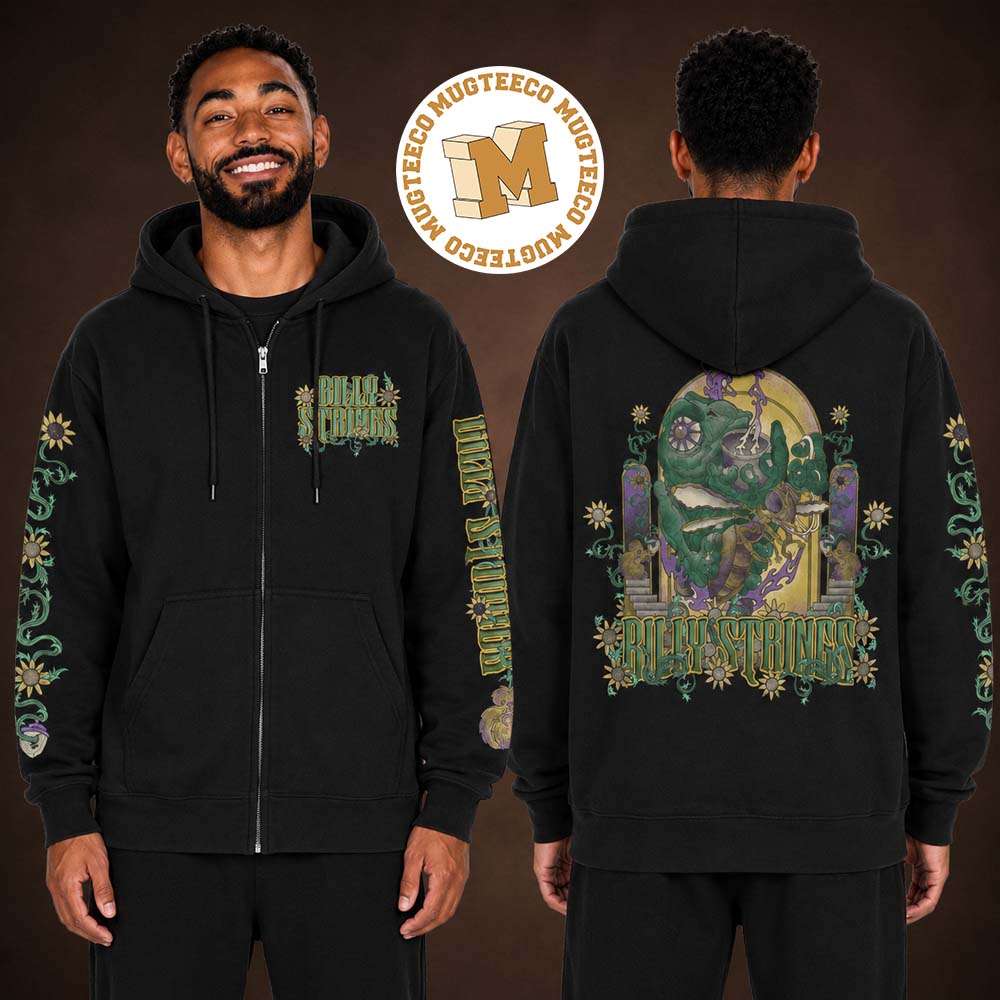 Billy Strings Summer Tour 2026 Cicada Rider Zip Up Hoodie Shirt Billy Strings Summer Tour 2026 Cicada Rider Zip Up Hoodie Shirt