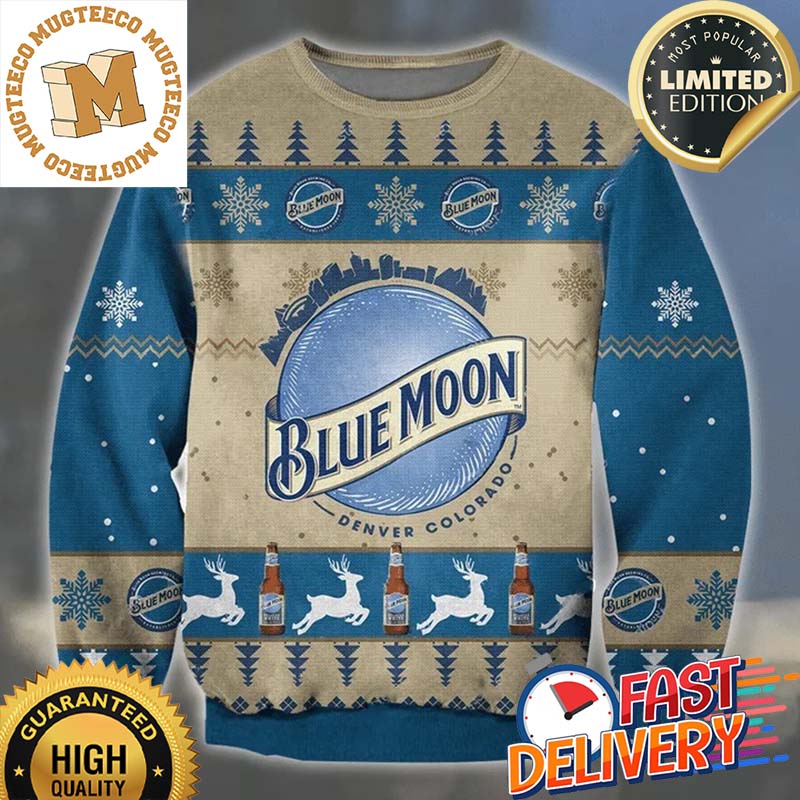Blue Moon Denver Colorado Christmas Ugly Sweater For Holiday 2023 Xmas Gifts Blue Moon Denver Colorado Christmas Ugly Sweater For Holiday 2023 Xmas Gifts