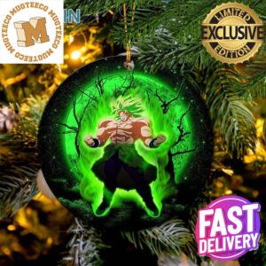 Broly Moonlight Dragon Ball Ceramic Christmas Tree Decorations Ornament