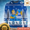 Bud Light Beer Snowflakes And Deer Knitting Pattern Signature Blue And White Holiday Ugly Sweater Bud Light Beer Snowflakes And Deer Knitting Pattern Signature Blue And White Holiday Ugly Sweater