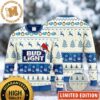 Bud Light Reindeer Cans Personalized Blue And White Christmas Ugly Sweater Bud Light Reindeer Cans Personalized Blue And White Christmas Ugly Sweater