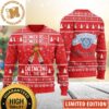 Budweiser Logo Christmas Twinkle Lights Personalized Red And White Holiday Ugly Sweater Budweiser Logo Christmas Twinkle Lights Personalized Red And White Holiday Ugly Sweater