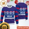Buffalo Bills Jack Skellington Player Ugly Christmas Sweater